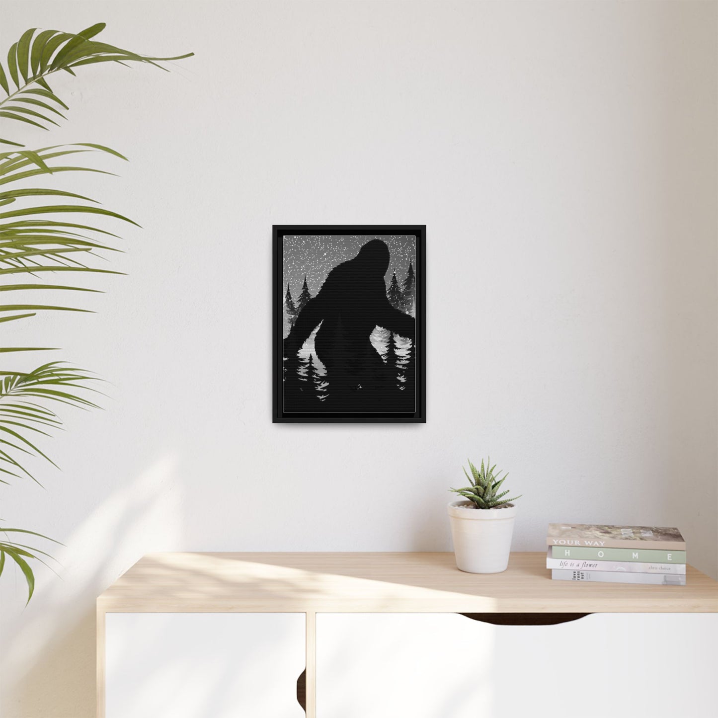 Matte Canvas, Black Frame