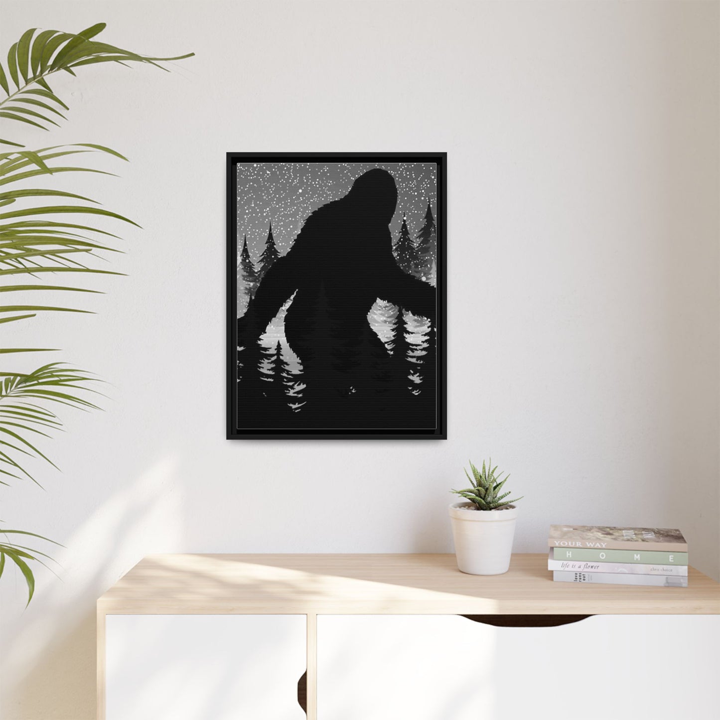 Matte Canvas, Black Frame