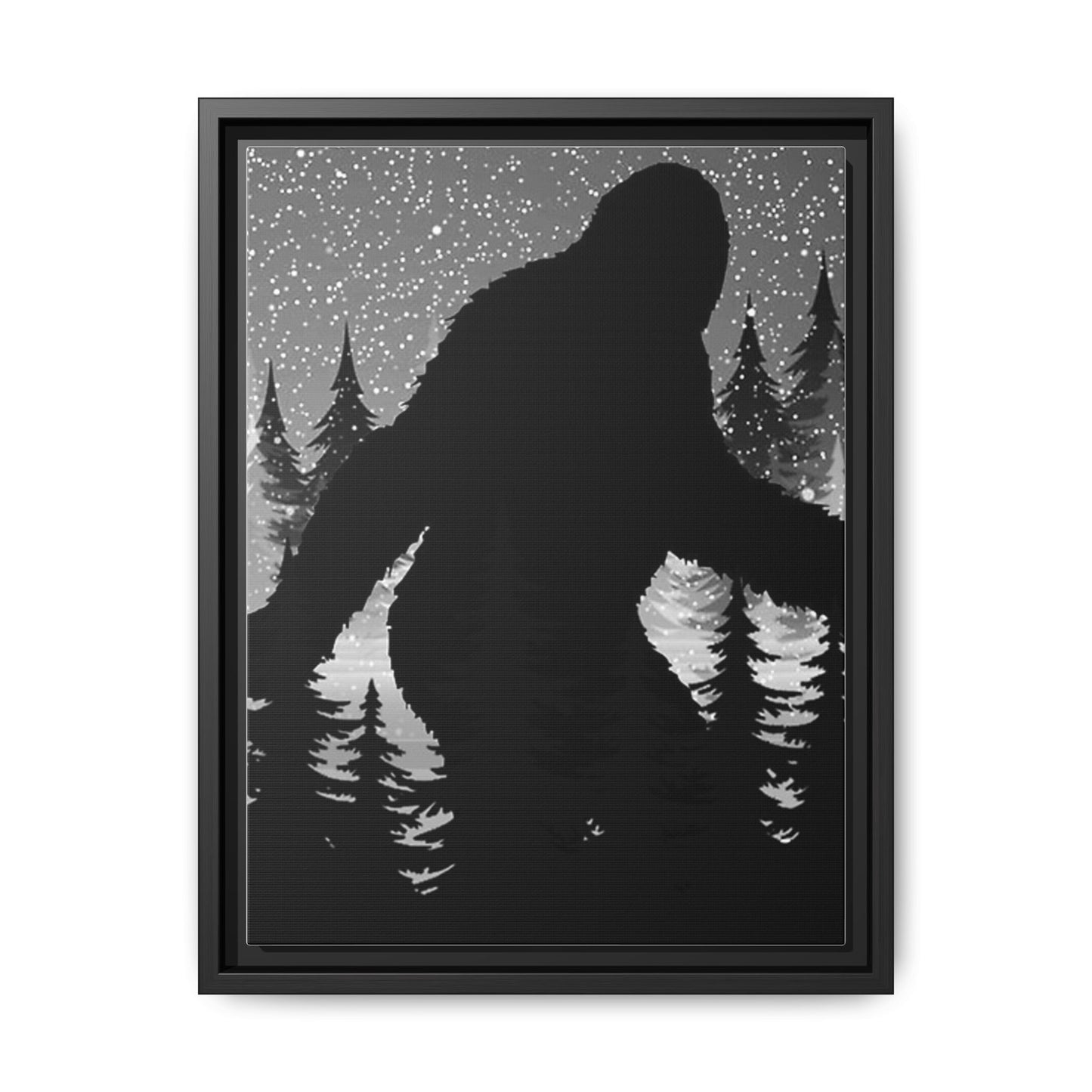Matte Canvas, Black Frame
