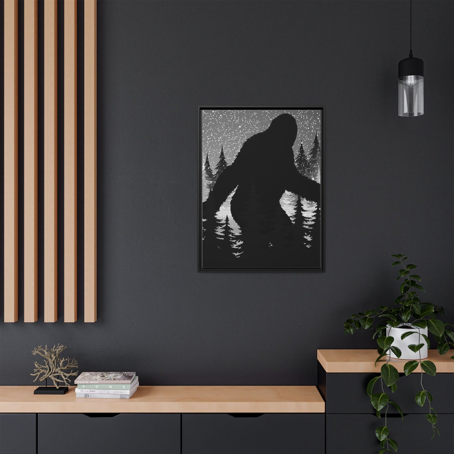 Matte Canvas, Black Frame